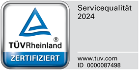 Selg Fahrzeugtechnik ist von TÜV Rheinland zertifiziert Bild mit Zertifikat von TÜV-Rheinland